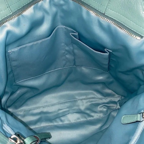 Coach Women's Laser-Cut Signature Aubrey Leigh Slim Leather Tote 17041 - Picture 13 of 14